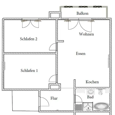 Moderne Ferienwohnung Mit Balkon Assumstadt Exterior photo